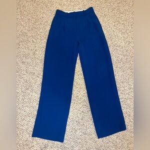 NWOT Aritzia Wilfred Royal Blue ‘the effortless pant’ - size 4